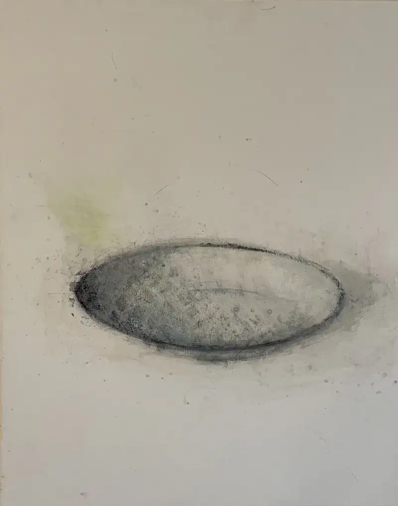 Paysage (Bassine), Huile sur toile, 73x60cm, Cedric Carre, Villa Sonneville, refB05