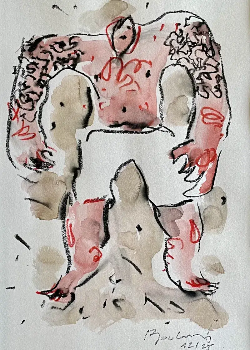 Plagiste, dessin original, Christophe Boulanger, Villa Sonneville