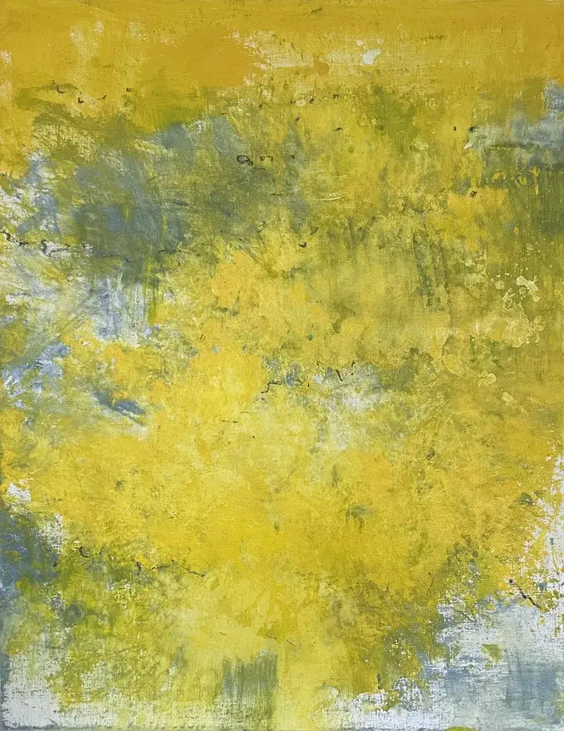 À fleur, huile sur toile, Cédric Carré, Villa Sonneville